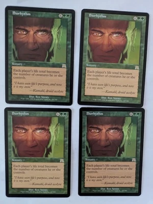 4 Biorhythm Onslaught MTG NM Free shipping with tracking - Image 1 of 2