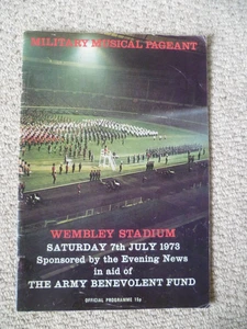 MILITÄR MUSIKFESTZUG 7. Juli 1973 Programm WEMBLEYSTADION - ANSEHEN! - Bild 1 von 5