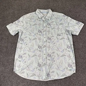 Tommy Bahama Shirt Mens XLT Tall Floral San Lucio Stretch Island Zone Button Up - Picture 1 of 9