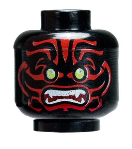 ☀️NUEVA Minifigura Lego Minifigura Cabeza Gente Cara Hombre Hombre Hombre Rojo Oscuro Demonio  - Imagen 1 de 2