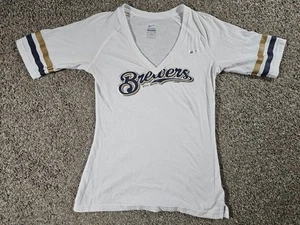 Nike MLB Genuine Merchandise Milwaukee Brewers Vneck Small 2013 - Picture 1 of 7