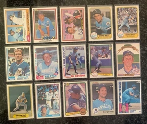 GEORGE BRETT CARD LOT (TOPPS/FLEER/DONRUSS) 1981-1985...........21 DIFFERENT - Picture 1 of 2