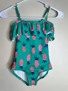 Hanna Andersson Swimsuit One Piece Sz 120 6-7 Pineapple Bathing Suit - Picture 1 of 4