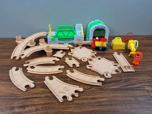 Vtg 1991 Fisher Price Flip Track Rail & Road Play Set Tunnel Bridge Replacements - Picture 1 of 15