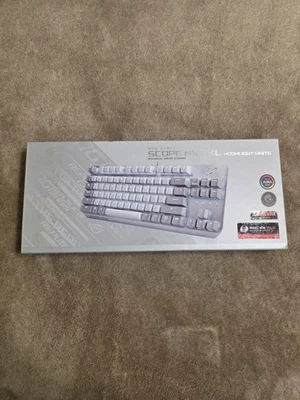 ASUS ROG Strix Scope NX TKL Wired Mechanical RGB Gaming Keyboard Moonlight White - Image 1 of 4