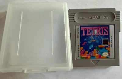 Cartuccia e custodia vintage 1989 Nintendo GameBoy Tetris autentica DGM-TR-USA-1 - Immagine 1 di 4