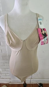 BODY TUTA SHAPER 40C nuovo con etichette FLEXEES 5160 beige nudo controllo ultra fermo - Foto 1 di 7