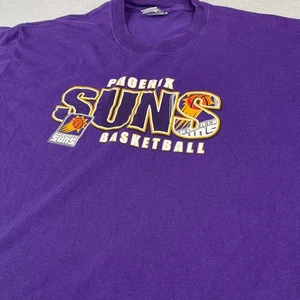 Vintage Phoenix Suns T Shirt Mens 2XL Purple NBA NBA Nash 90s Tee Made In USA - Picture 1 of 11