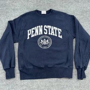 Felpa Penn State Nittany Lions Champion tessuto rovesciato uomo S logo stemma navy - Foto 1 di 8