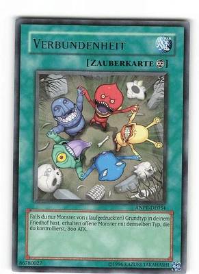 Yugioh VERBUNDENHEIT , anpr-de054 Rare deutsch Near Mint  - Bild 1 von 2
