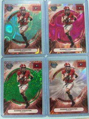 2025 Bowman’s Best U Gunner Stockton Pink Green Aqua RC Refractor SP Lot Of 4 Foto 1 de 2