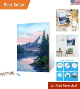 Komplettes 12x16 Malen nach Zahlen Set für Erwachsene & Kinder - Bergrahmen inklusive - Bild 1 von 8