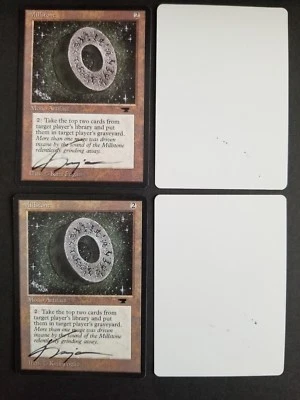 SIGNED MtG Magic Kaja Foglio Artist Proof _ ANTIQUITIES _ Millstone [NM-] VHTF! - Image 1 of 4