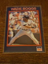 RED SOX WADE BOGGS 1990 STARLINE LONG JOHN SILVERS #22 OF 40