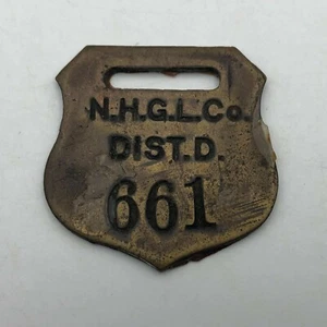 Watch Fob NHGL Co. Dist. D. 661 Vintage Antique Naval Hospital Great Lakes HELP? - Picture 1 of 12