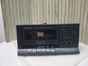 PARTS ONLYVintage OPTIMUS SCT-86 STEREO CASSETTE TAPE DECK Play Record Black - Picture 1 of 3