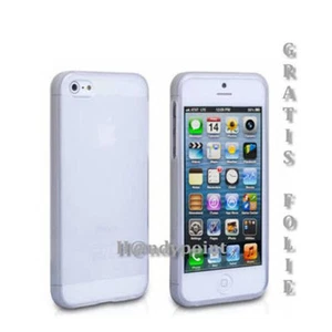iPhone 5 5s Handy SilikonTPU Tasche Hülle Cover Bumper  Transparent Matt FOLIE - Bild 1 von 1