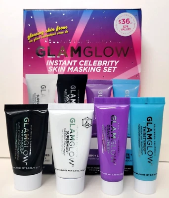 GLAMGLOW Instant Celebrity Skin Masking Travel Set ($74 Value) BRAND NEW IN BOX - Image 1 of 4