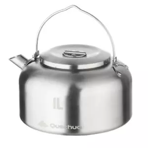 Camping Kettle Hiking Coffee Teapot Stainless Steel - 1L Quechua - Picture 1 of 7