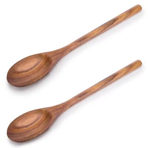2pcs Wooden Cooking Spoons Wooden Kitchen Utensil Large Cooking Spoon For Cookin - Picture 1 of 6