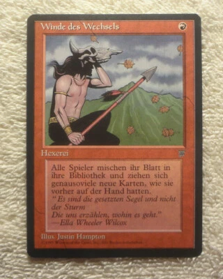 1X WINDS OF CHANGE NM German Renaissance FBB Foreign mtg Magic Card UNPLAYED - Image 1 of 4