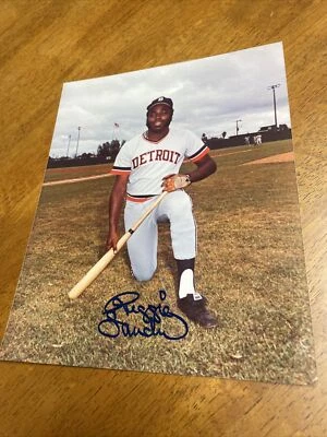 Reggie Sanders Detroit Tigers Signed Autographed 8x10 Photo Rare Ebay 1/1 - Image 1 of 2