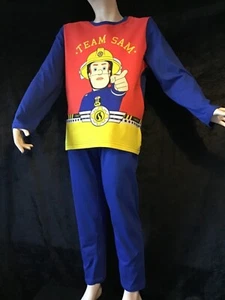Feuerwehrmann Sam Kinder Schlafanzug Pyjama Junge,116,Zweiteiler,langarm,Print - Bild 1 von 7