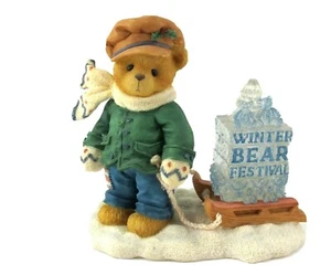 Cherished Teddies JAMES  "Going My Way For The Holidays" 269786 ICE SCULPTURE - Picture 1 of 7