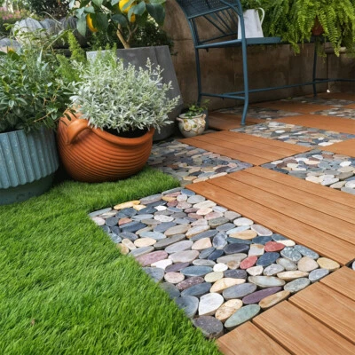 Deck Tile Decking Panel Garden Patio Balcony Interlocking Composite Flooring Kit - Image 1 of 4