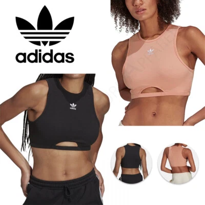 ADIDAS ORIGINALS Sports Bra Training Top Ladies Womens Running Jogging Fitness - Image 1 of 4