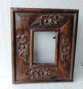 Wood Photo Frame Picture Frame Hand Made and Carved Unique Design photo Frame - Picture 1 of 5
