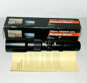 Toyo Optics 500mm Telephoto Lens Olympus Mount f/8.0 W/ Box - Picture 1 of 9