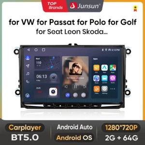 9" Android 13 Car Radio For VW Transporter T5 T5.1 Passat Stereo GPS Sat Nav SWC - Picture 1 of 19