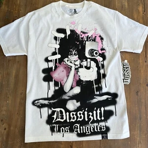 Extremely Rare Vintage New Latoya Jackson Dissizit "Black Madonna" T-Shirt White - Picture 1 of 7