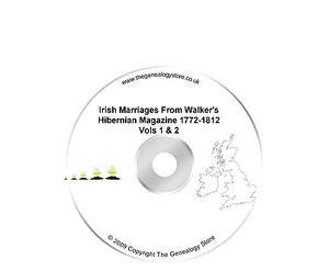 Irish Marriages From Walker's Hibernian Magazine 1772-1812 Vols 1 & 2 - Picture 1 of 1