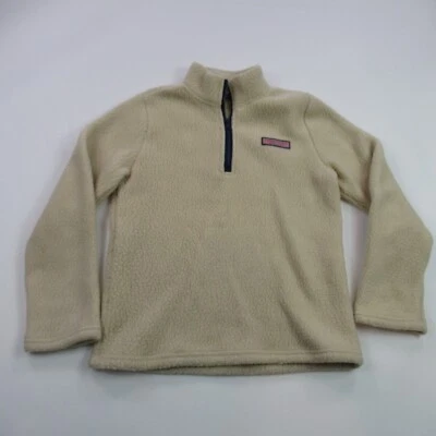 Vineyard Vines Jacket Girls Large 16 Fleece Pockets Lightweight Outdoors 1/4 Zip - Image 1 of 4
