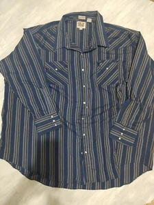 Ely Cattleman Big Man manica lunga perla a scatto tg. 4X Grandi 20,5 X 36 - Foto 1 di 3