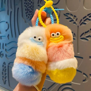 Cute Cartoon Plush Doll Keychains Realistic Delicate Doll Keychain for Birthday - Picture 1 of 16