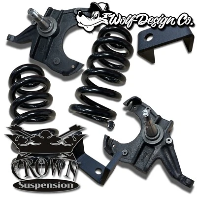 Blazer 1973-1987 C10 K5 5" kit de descenso husillos bobinas resortes abatibles 1,25 RT Foto 1 de 4