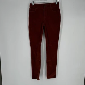 Peruvian Connection pants womens 2 brown velvet skinny business workwear office - Picture 1 of 5