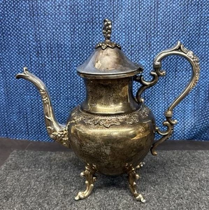 Antica caffettiera vittoriana Birmingham argento su rame BSC - Foto 1 di 10