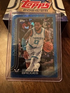 2025-26 Topps Basketball #69 Miles Bridges /150 Charlotte Hornets - Picture 1 of 2