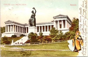 Tarjeta postal saludo desde Munich Bavaria - Imagen 1 de 2