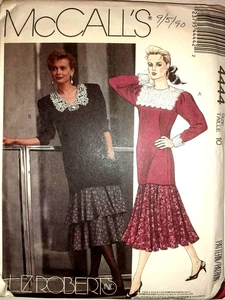 McCall's 4444 Dress Two Piece Skirt Tunic Drop Waist Sewing Pattern Ladies 10 UC - Picture 1 of 6