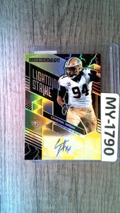 Cameron Jordan 2018 Obsidian #LS12 Lightning Strike Auto Yellow 02/10 - Bild 1 von 2