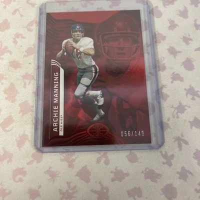 Archie Manning Red Illusions 95/149 - 2023 Panini Chronicles Draft - Image 1 of 2