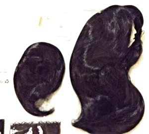Yan Dream Costume Wig Black Long 18"in w extra Pony Clip Piece Cosplay Halloween - Picture 1 of 9