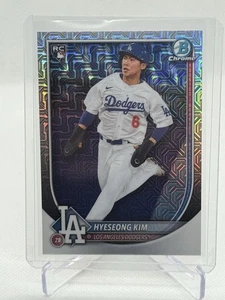 2025 Bowman Chrome Hyeseong Kim RC Mojo Refractor #91 LA Dodgers - Picture 1 of 2