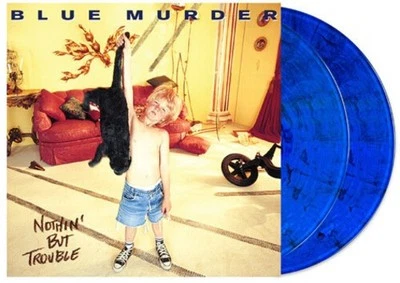 BLUE MURDER Nothin' But Trouble Vinyl LP x2 (Blue / Black Swirl) NEW John Sykes Foto 1 de 2