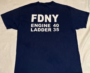 Camiseta FDNY Departamento de Bomberos Ciudad de Nueva York Talla XL NYC Manhattan Engine NY - Imagen 1 de 7